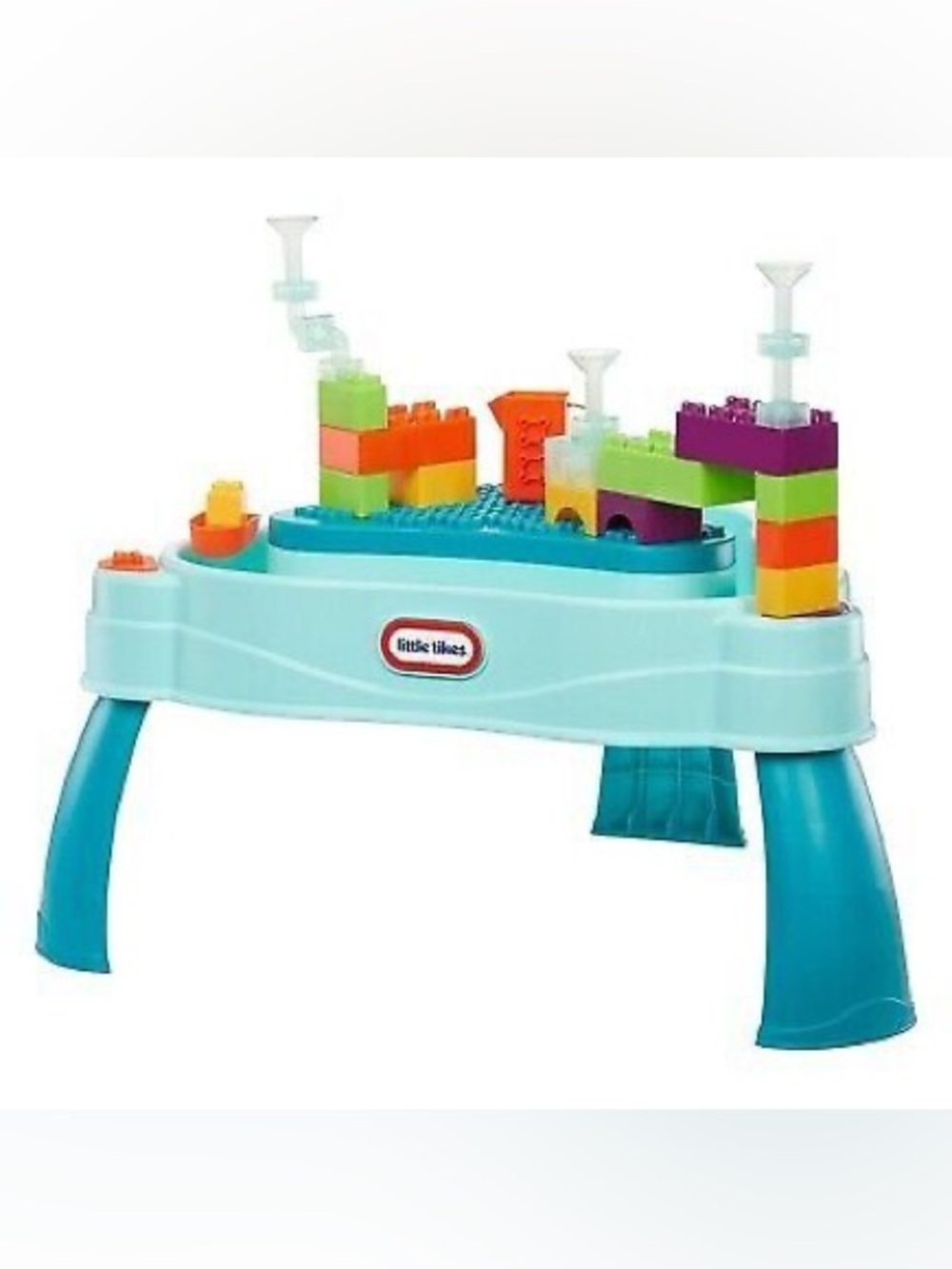 Little Tikes Build & Splash Water Table 50+ Pieces Indoor Outdoor Play